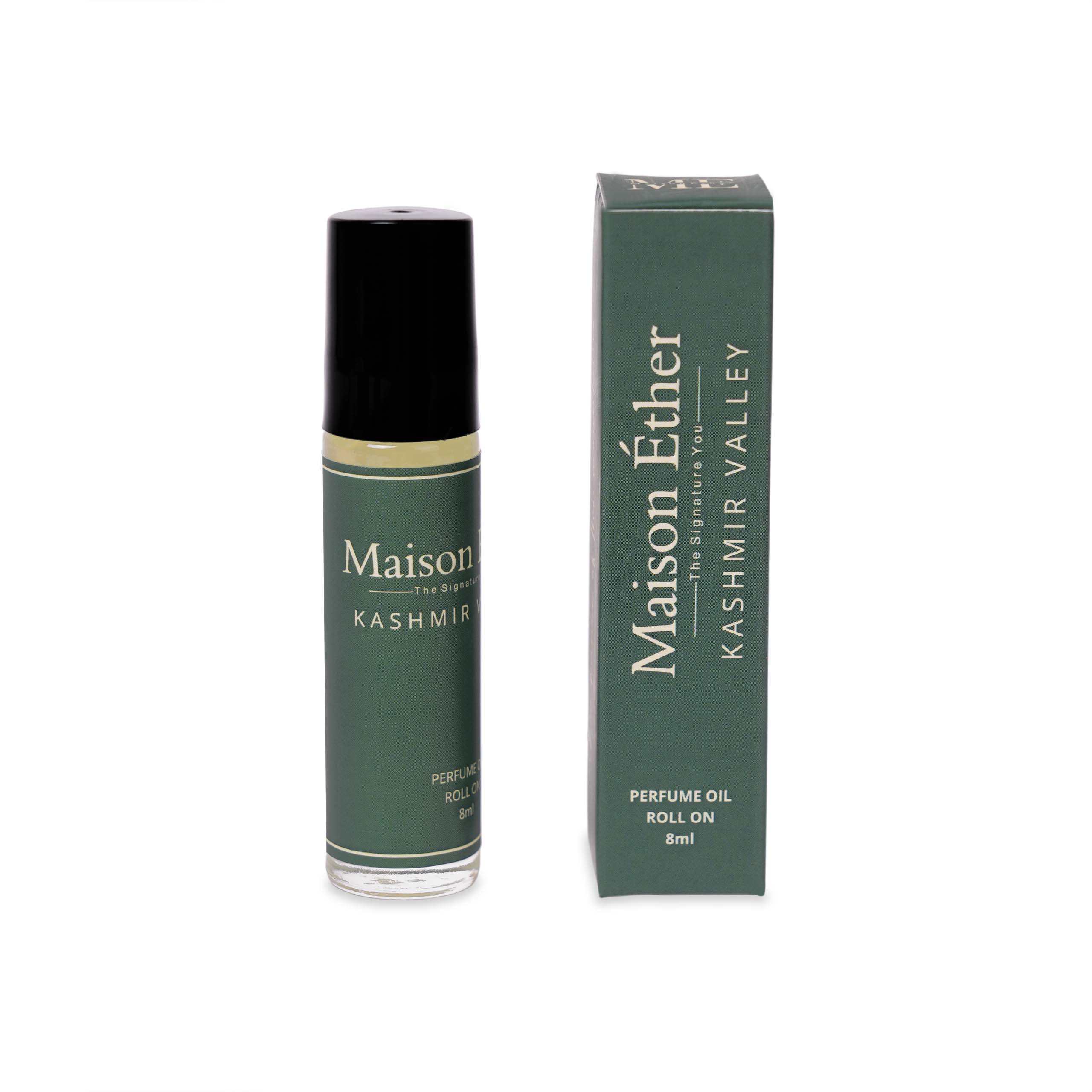 Kashmir Valley Kashmir Valley | Non-Alcoholic Fresh Floral Woody Attar (8 ml) | Lemon Verbena Hazelnut Musk Perfume Oil | Long Lasting Premium Unisex Attar - Image 1